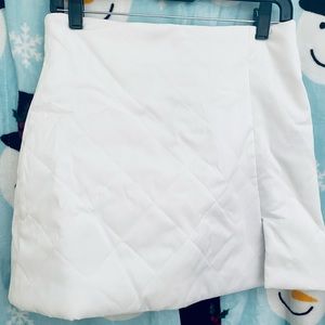 -Large - White -Forever 21 - Mini Skirt